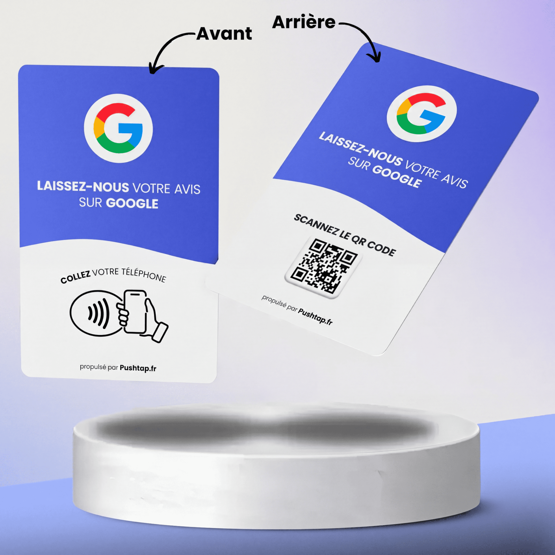 Carte Avis Google PushTap — vue 3